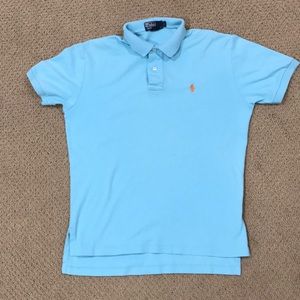 Men’s polo in light blue size small